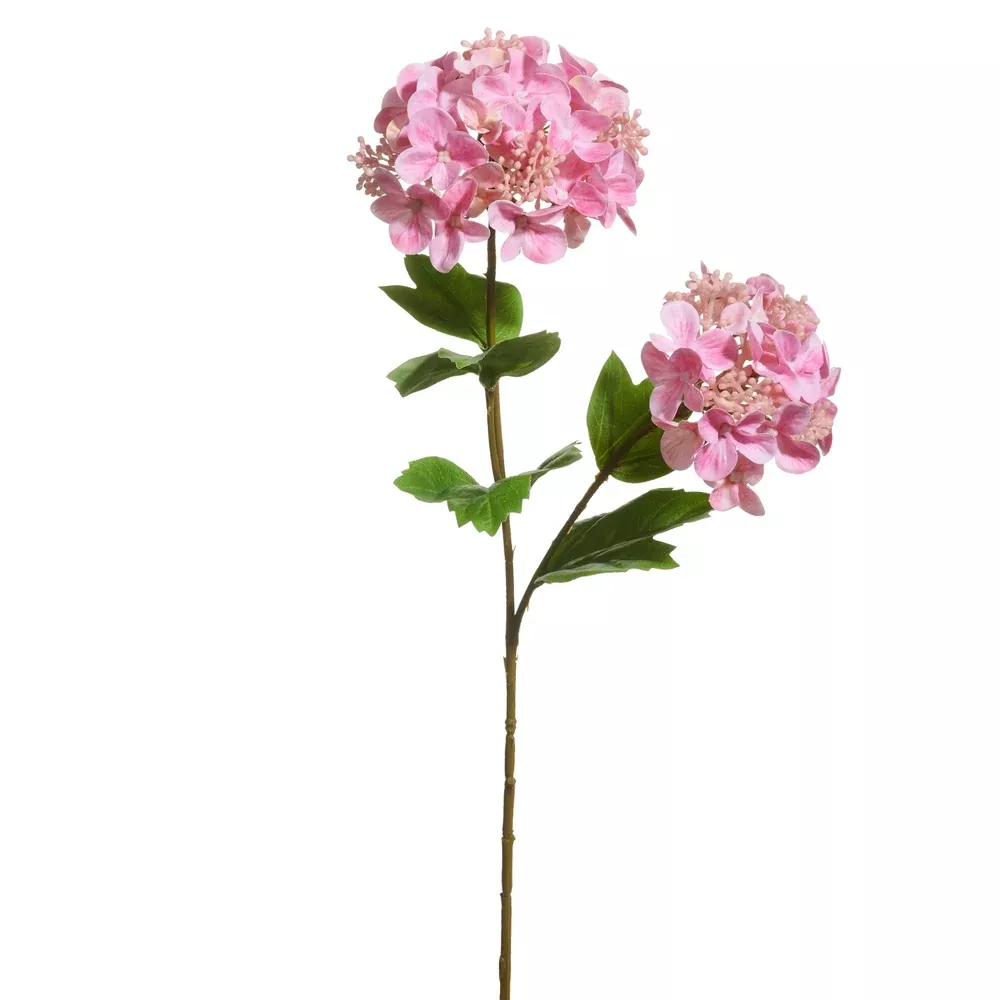 19" REAL TOUCH PINK HYDRANGEA SPRAY