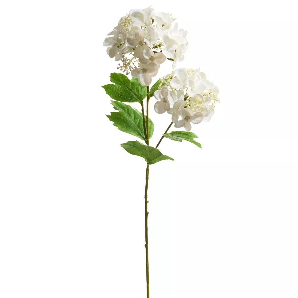 19" REAL TOUCH WHITE HYDRANGEA SPRAY