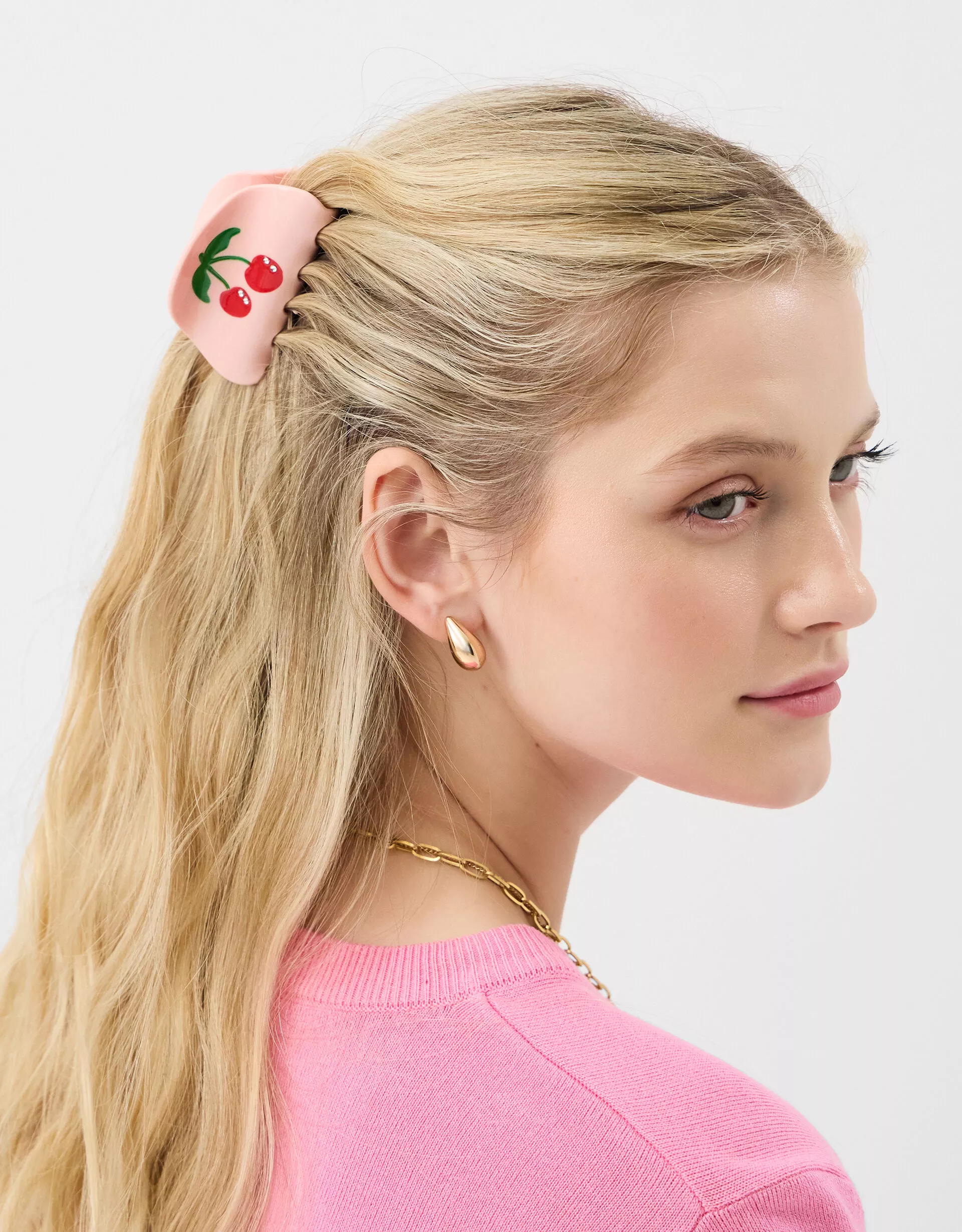 2-Pack Cherry Gem Claw Clips