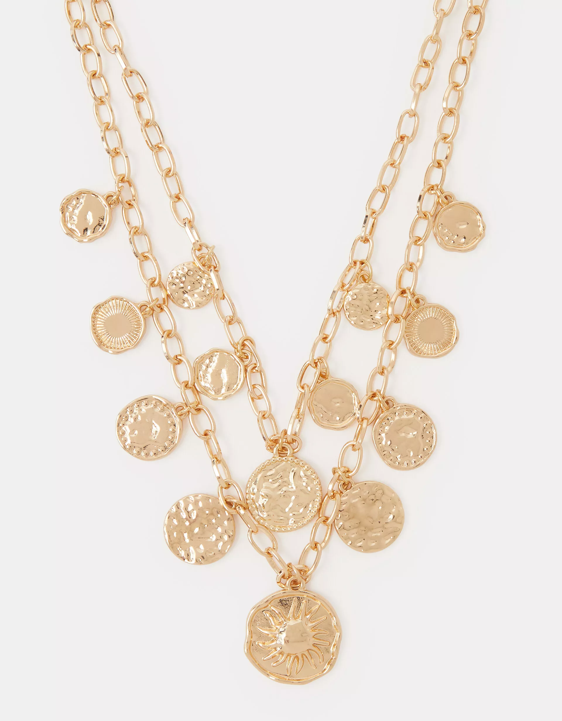 2-Pack Coin Charm Necklaces