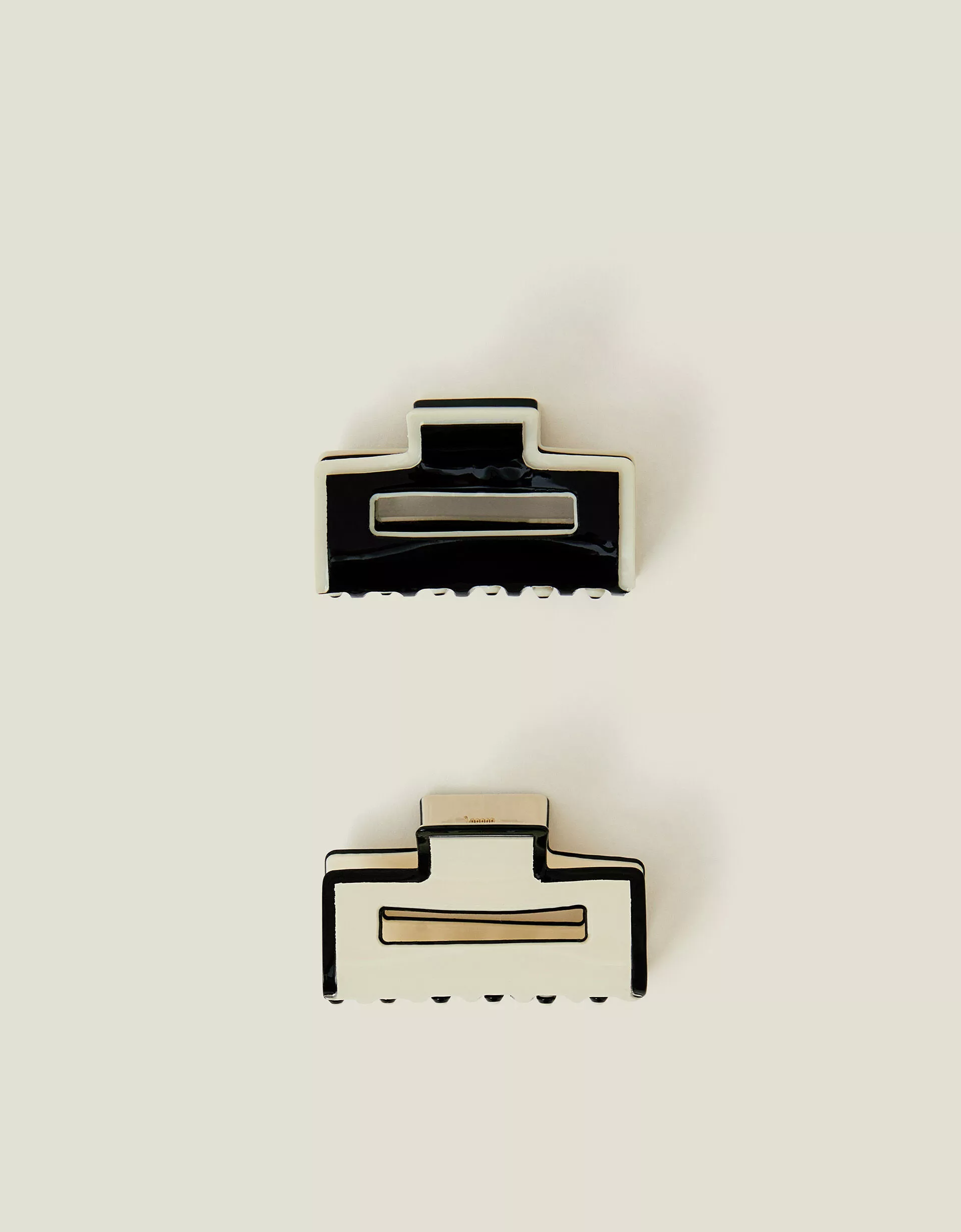2-Pack Monochrome Claw Clips