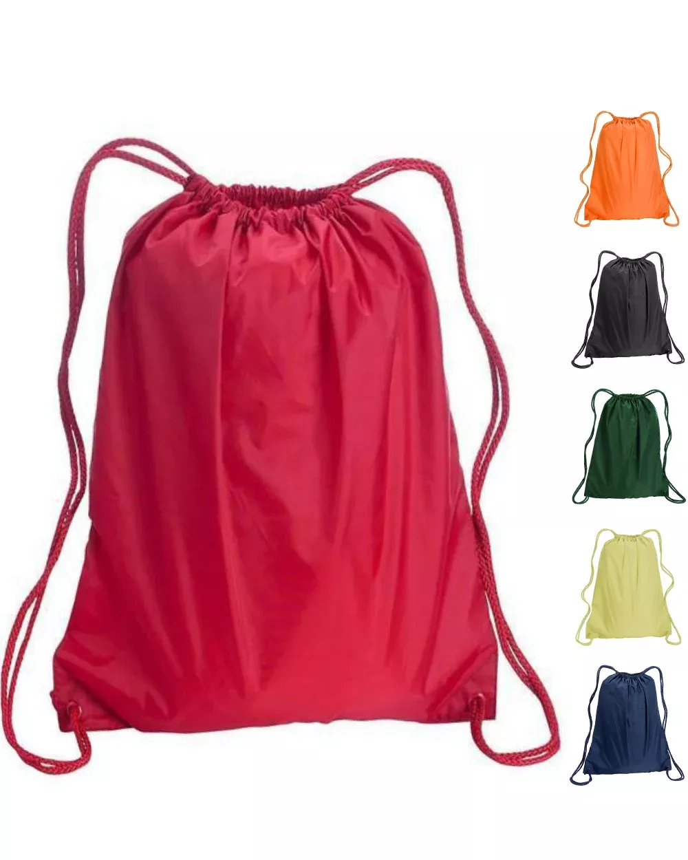 216 ct Drawstring Backpacks Sport Cinch Bags - LARGE - By Case