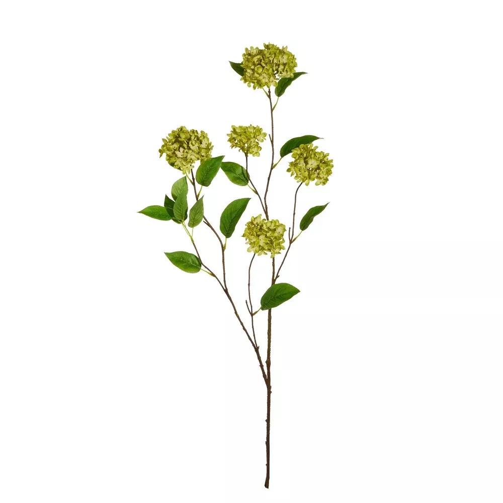 45" GREEN SNOWBALL HYDRANGEA BRANCH
