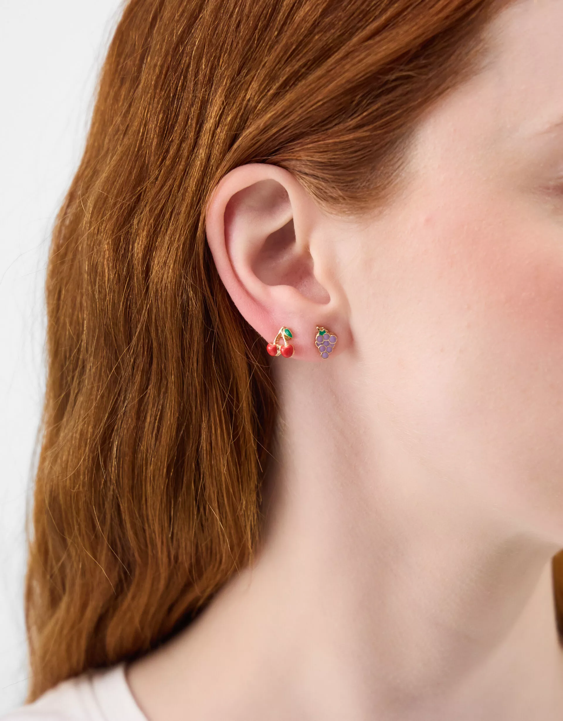 5-Pack Fruit Stud Earrings