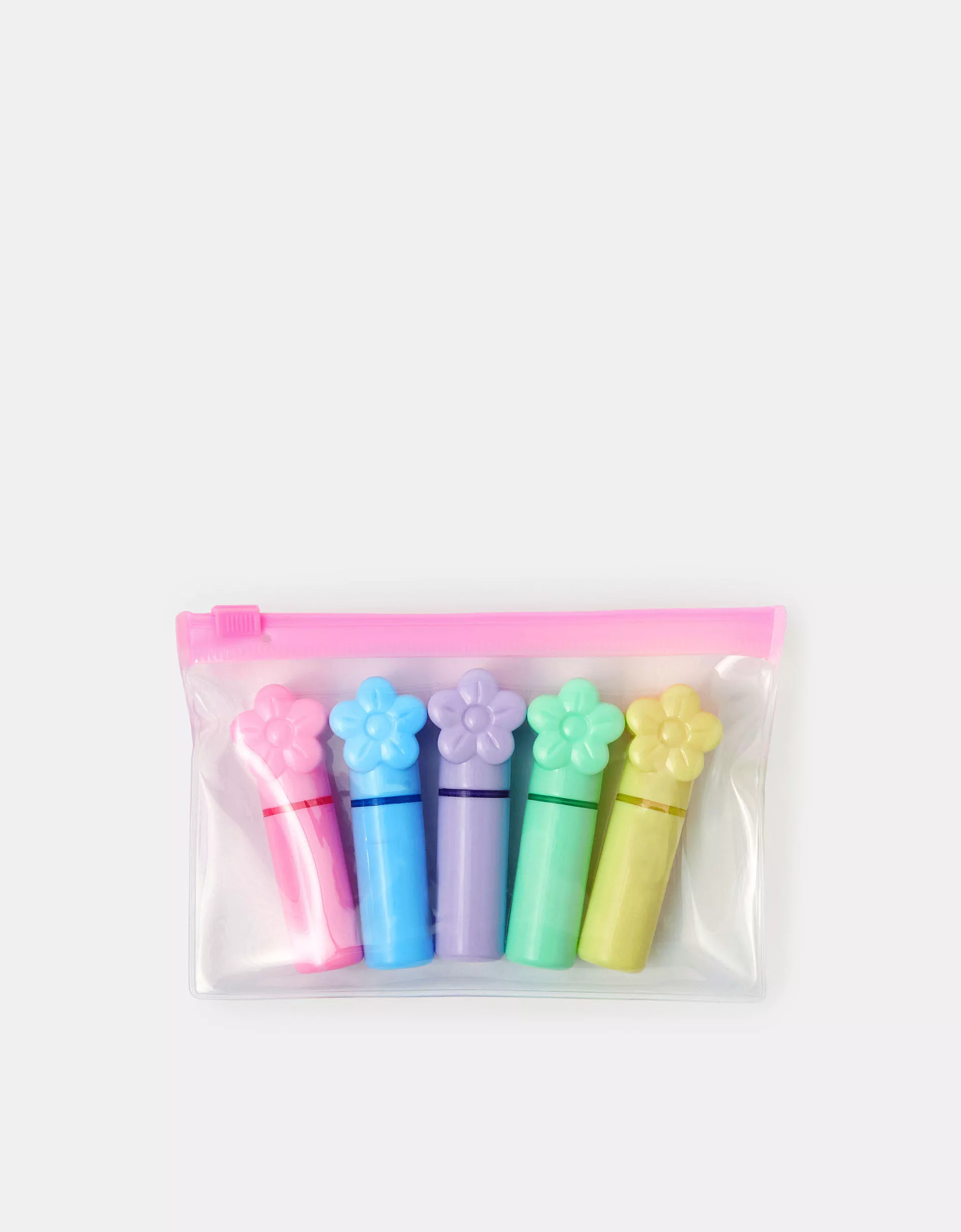 5-Pack Girls Mini Flower Highlighters