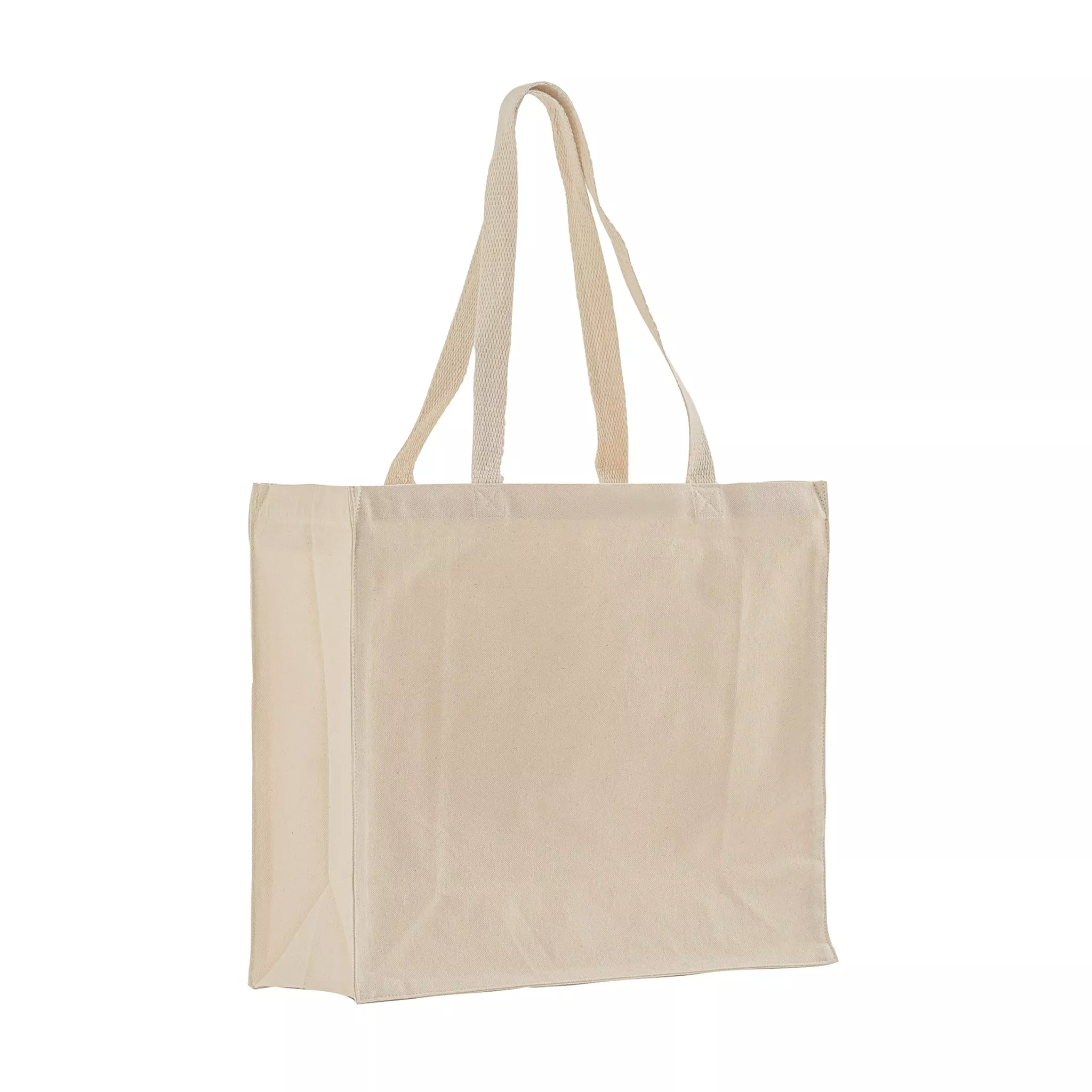 96 ct Large Square Canvas Tote- By Case
