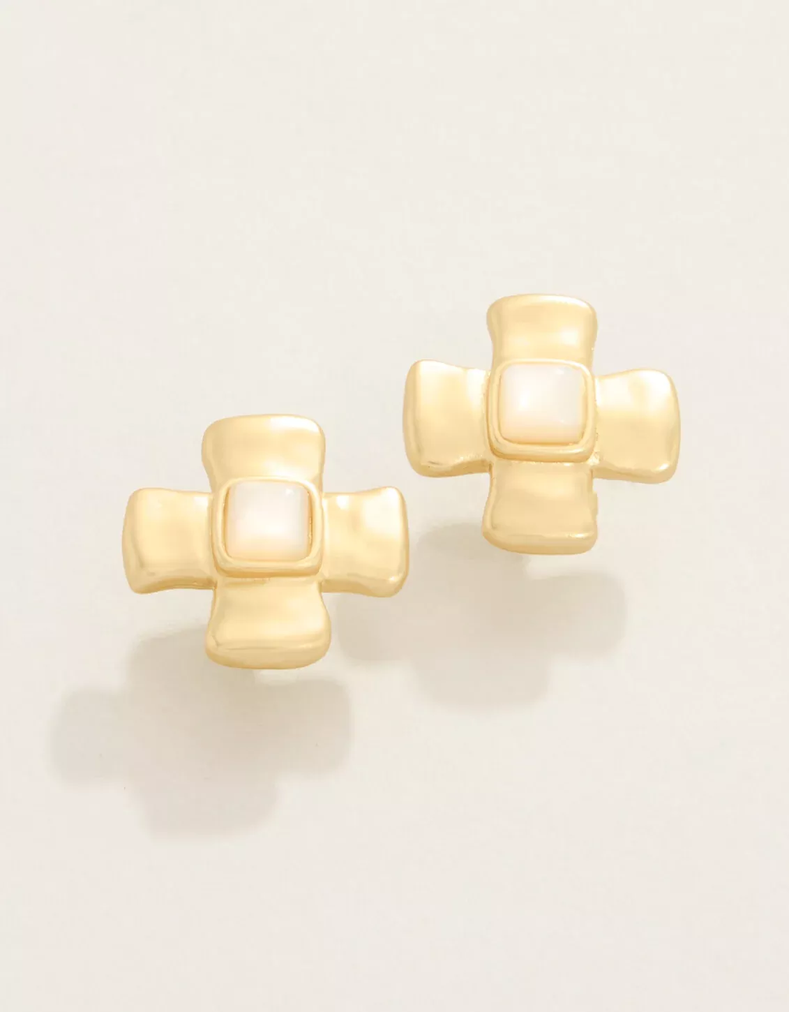 Affirmation Stud Earrings Mother-of-Pearl