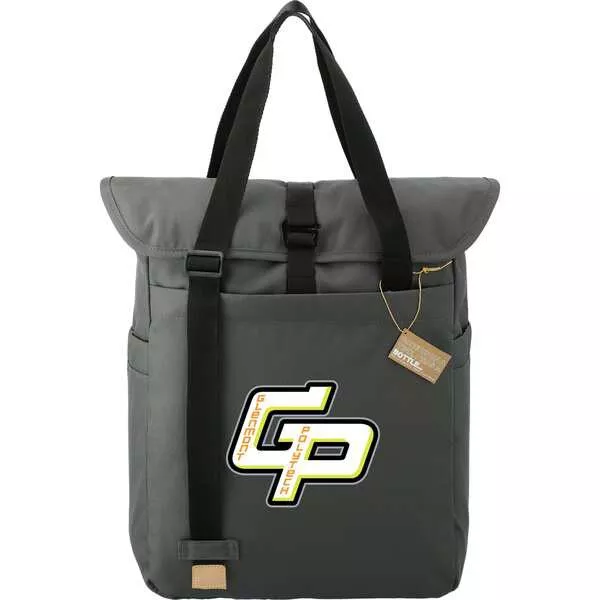 Aft Recycled Computer Tote- Gray- PCNA 3750-40