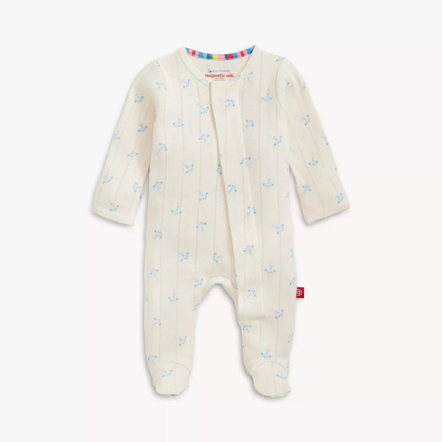 AIRPLANES POINTELLE MAGNETIC FOOTIE
