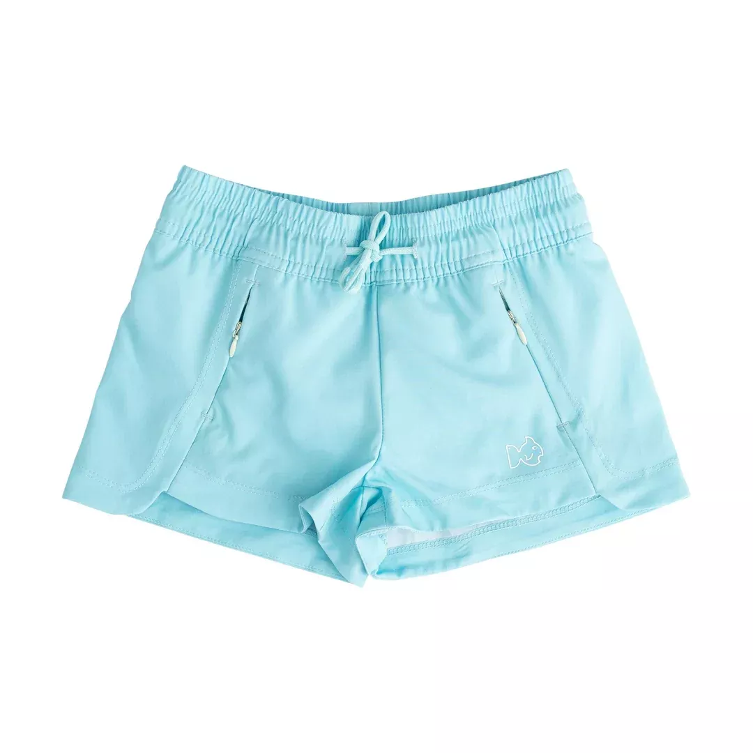 ARUBA BLUE GIRLS' BEACH CRUISER SHORT