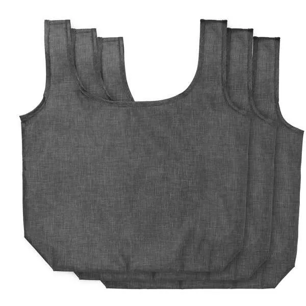 Ash Recycled 3-Pack Shopper Totes- Gray- PCNA 3450-26