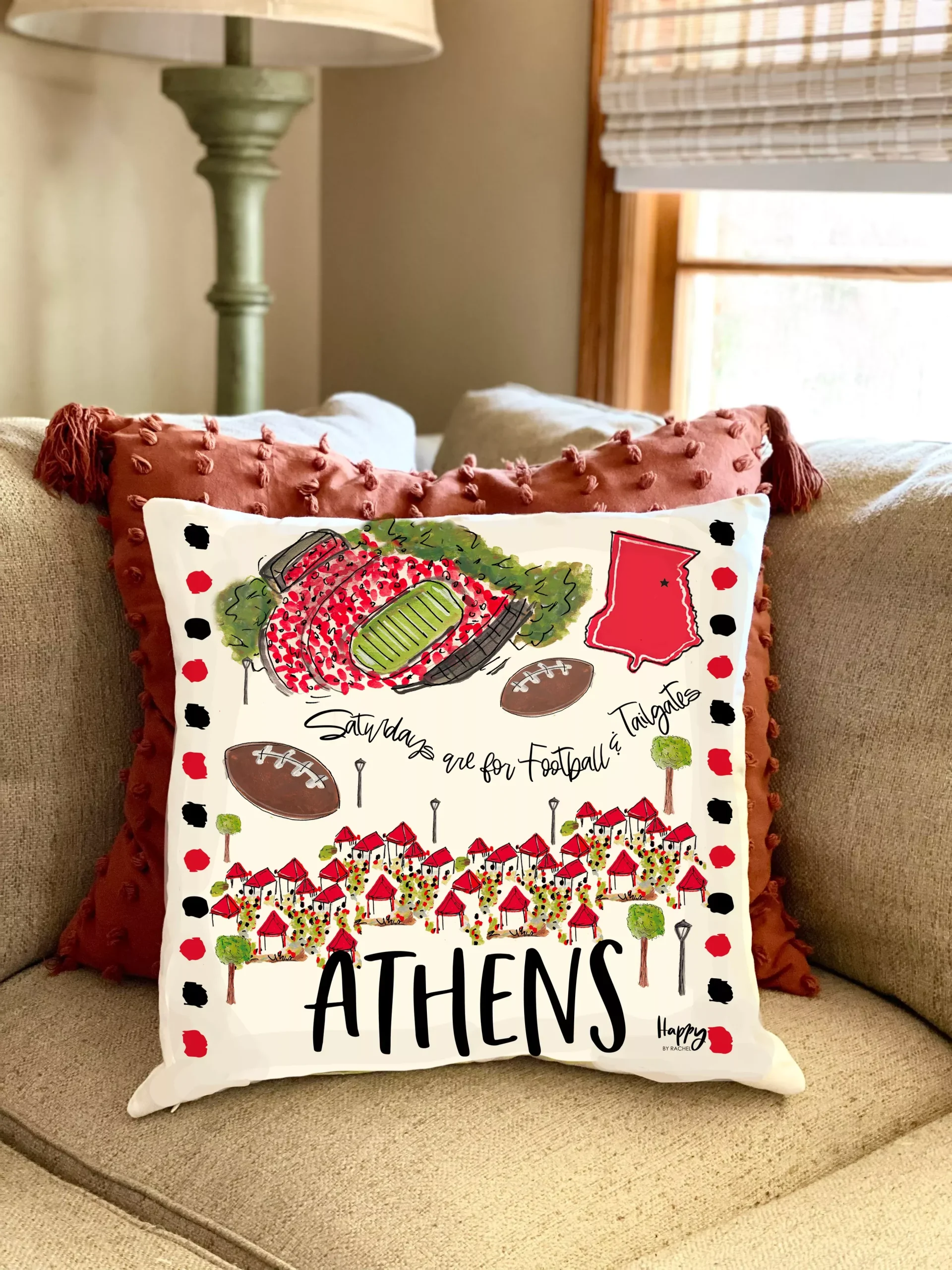 ATHENS DOUBLE SIDED PILLOW