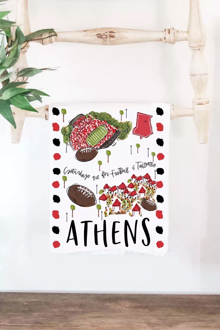 ATHENS, GA TEA TOWEL