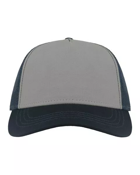 Atlantis Headwear RAPPER- Black/ Grey- Sustainable Canvas Cap