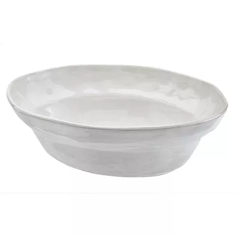 AZORES SERVING BOWL GREIGE SHIMMER