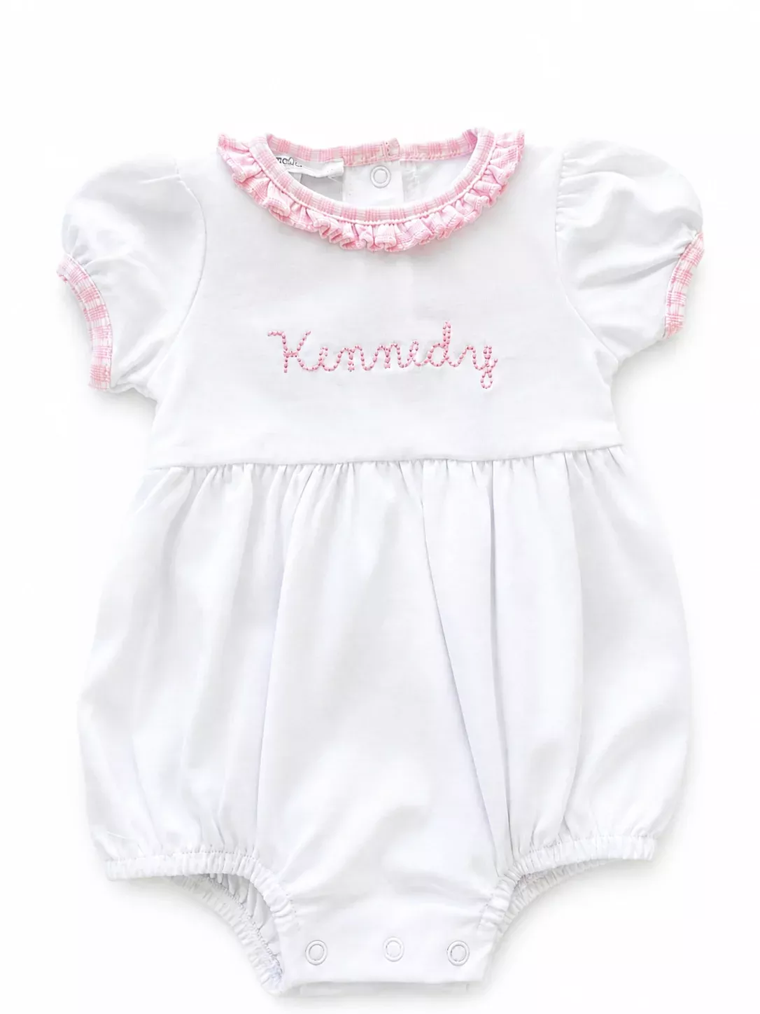 BABY KENNEDY HAND: CUSTOM NEW BEGINNINGS PINK BUBBLE - NB