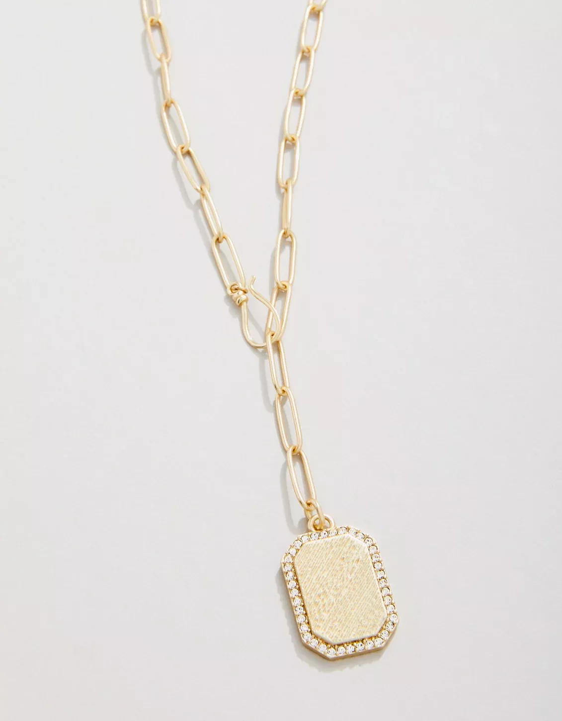 Bascom Drop Necklace 18" Crystal