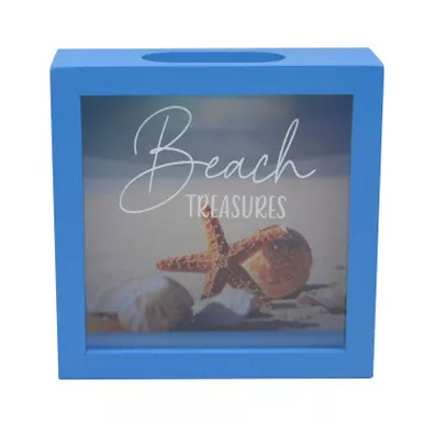 Beach Treasure Sea Shell Storage Display Box