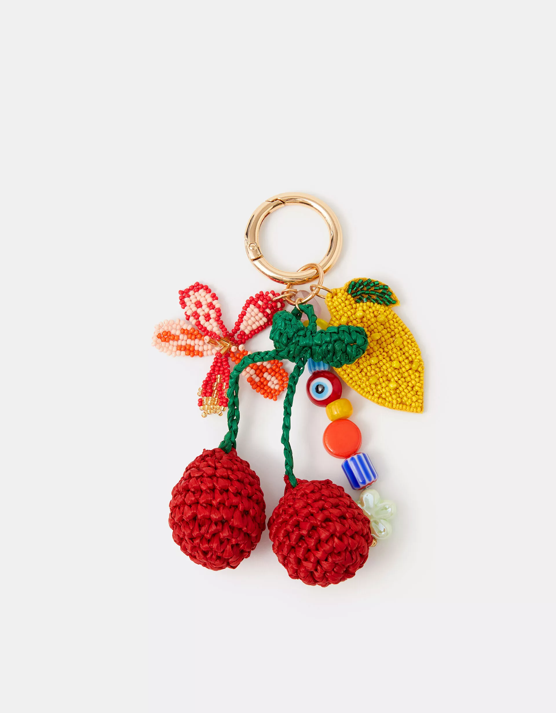 Beaded Fruit Bag Charm