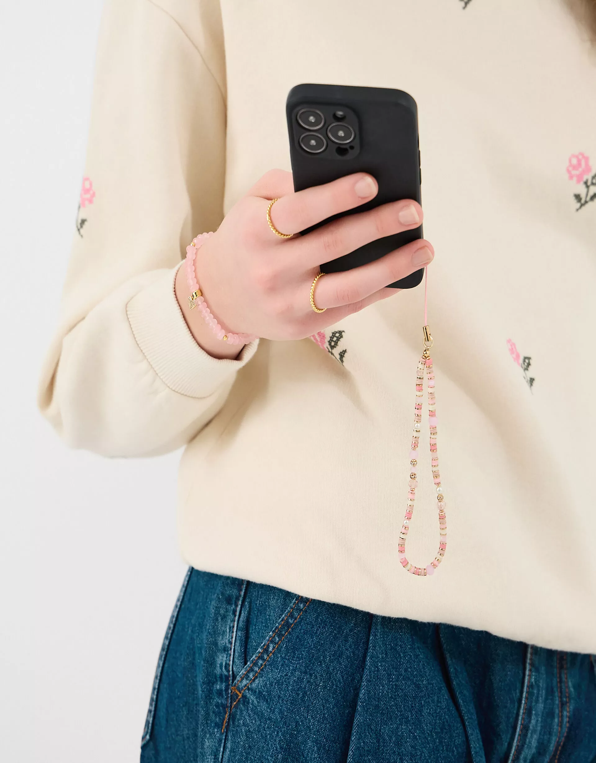 Beaded Wrist Phone Strap