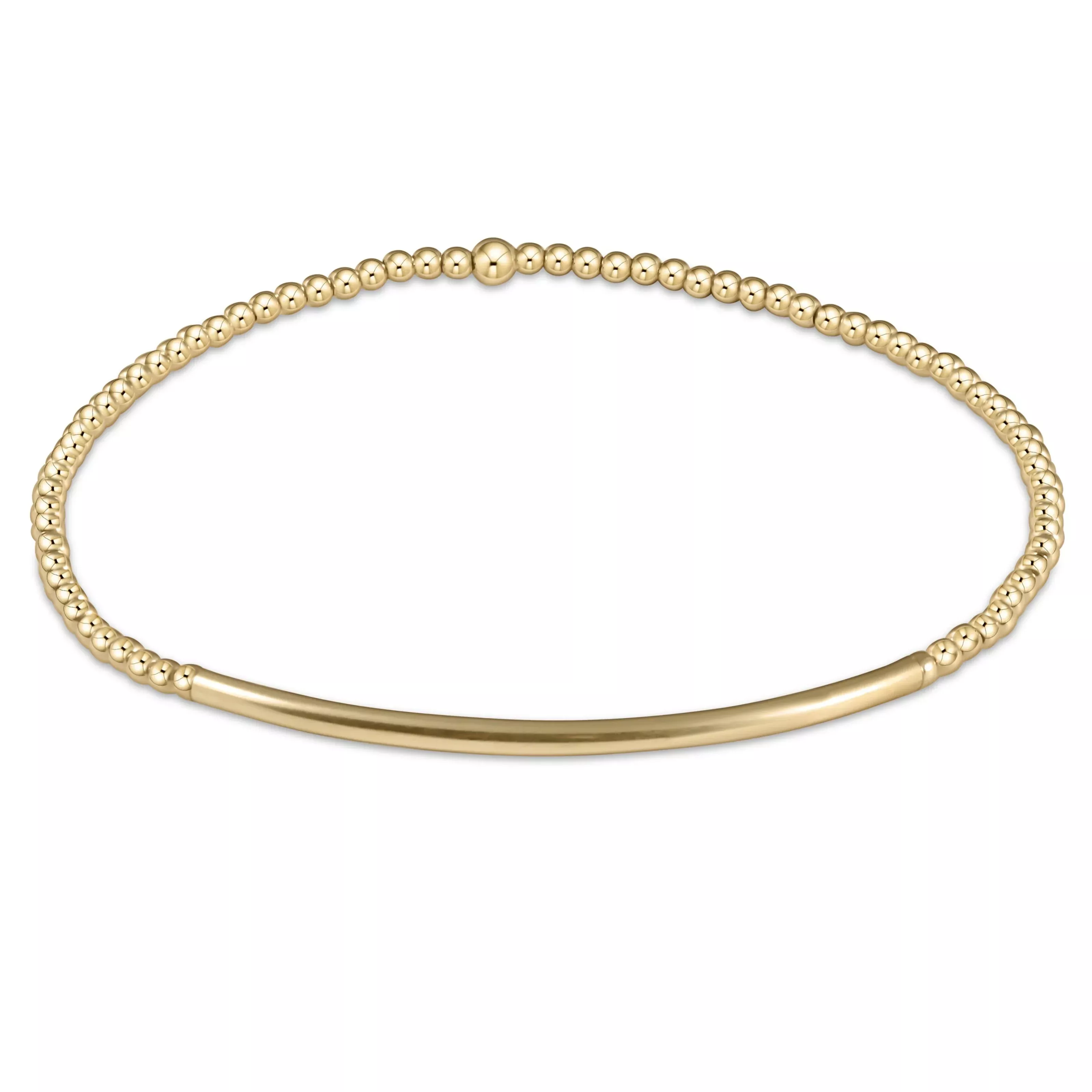 BLISS BAR GOLD 2MM BRACELET