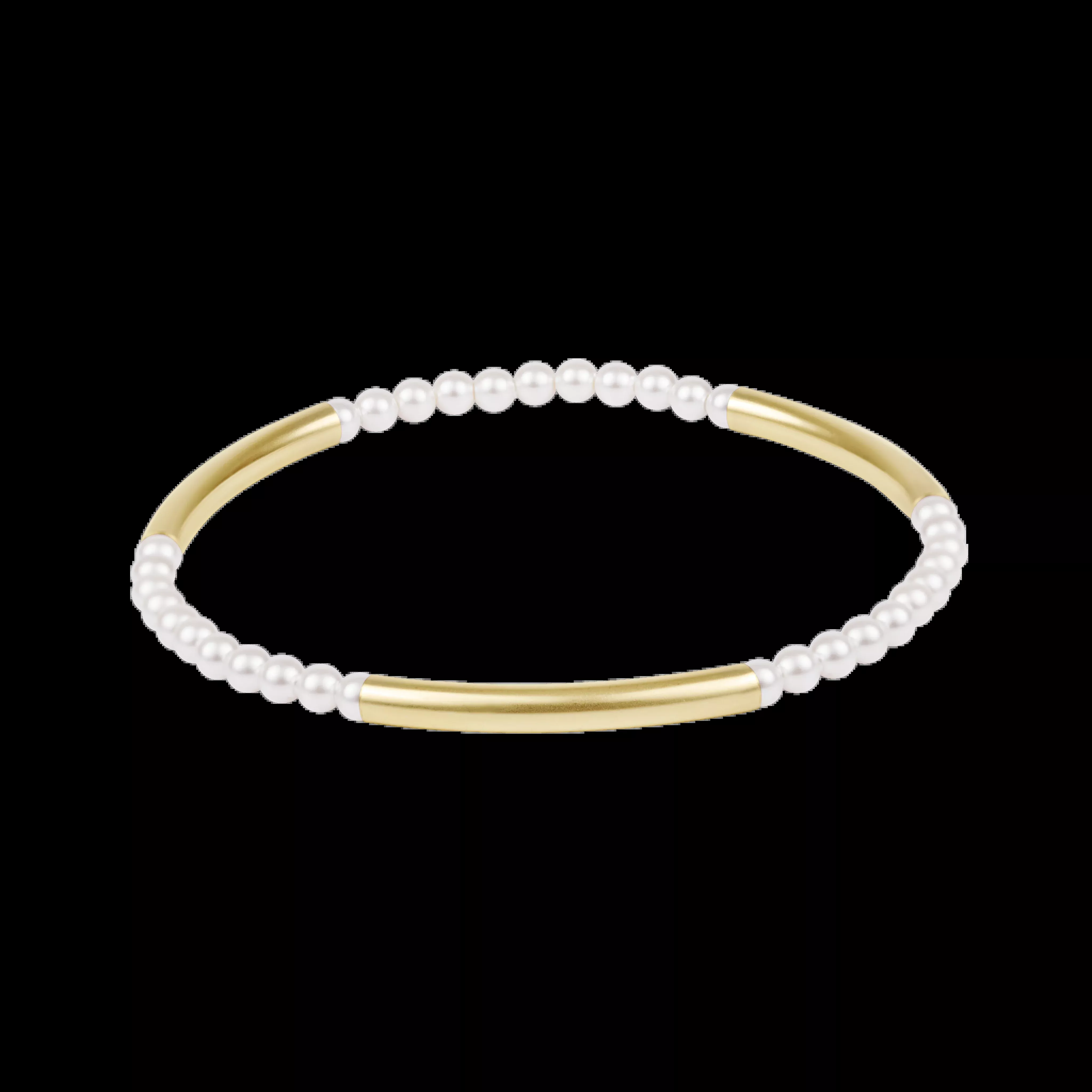 BLISS BAR PATTERN PEARL 3MM BRACELET