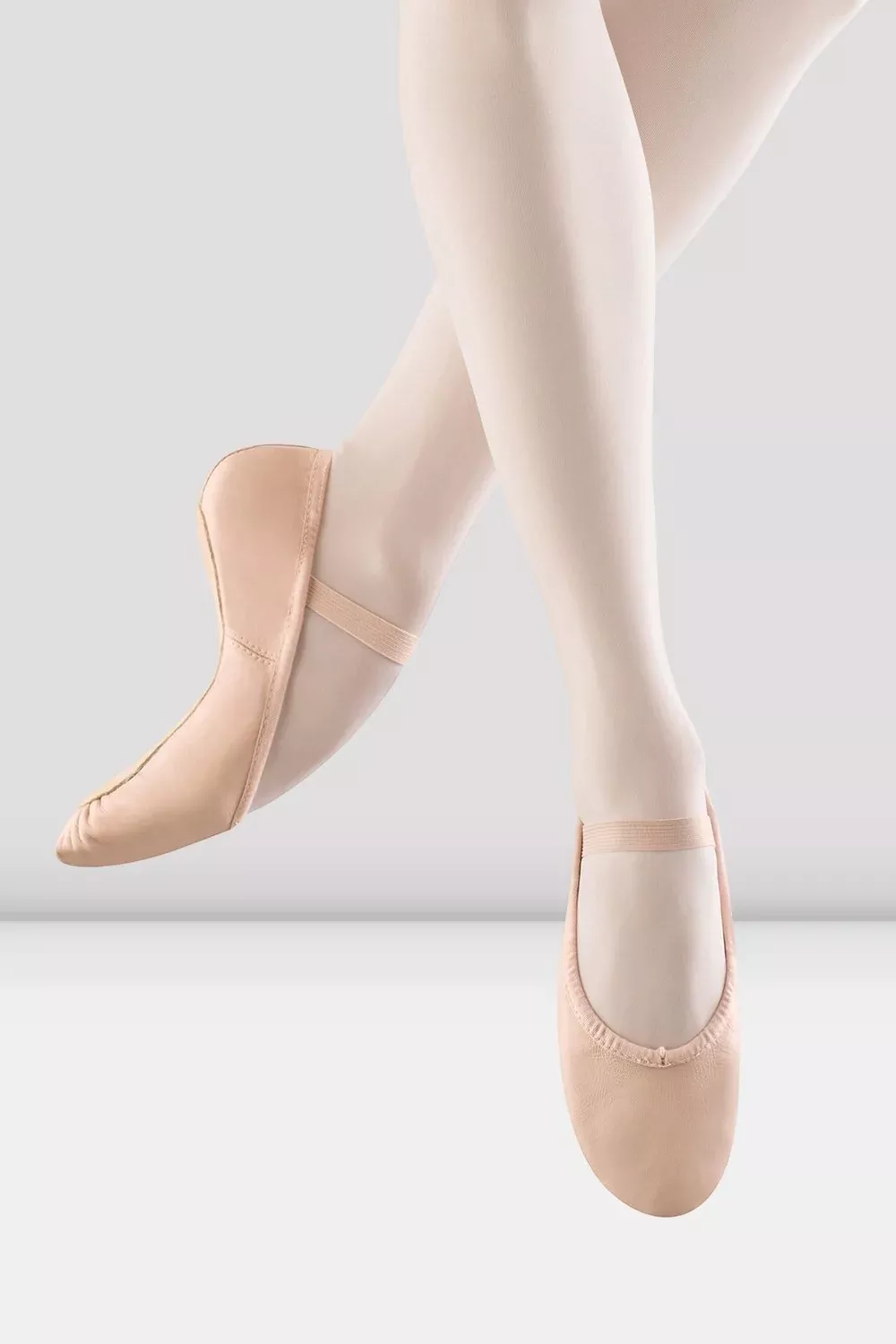BLOCH PINK DANSOFT FULL SOLE LEATHER BALLET SHOES