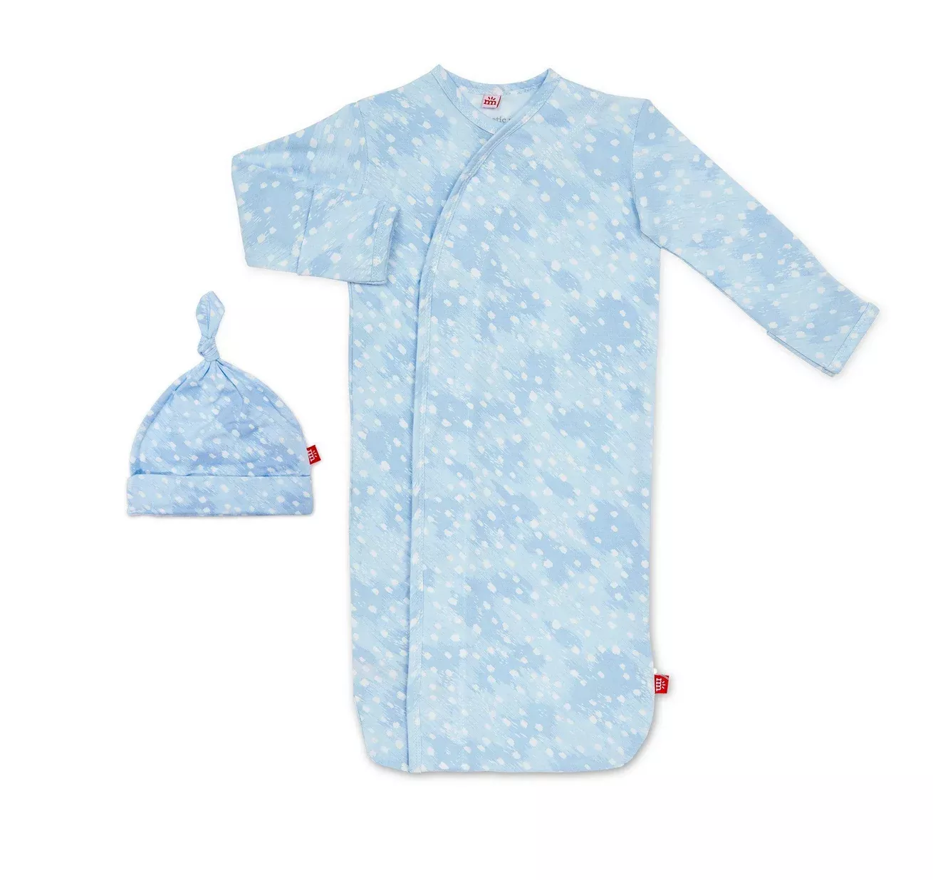 BLUE DOESKIN MODAL GOWN SET