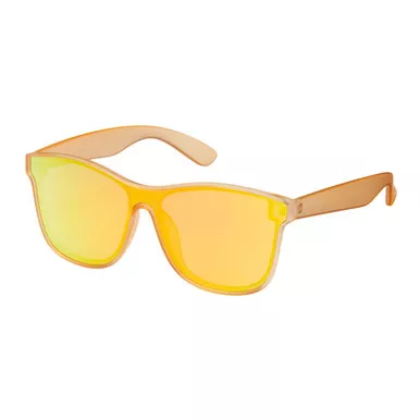 Blue Gem Mirror Wrap Sunglasses