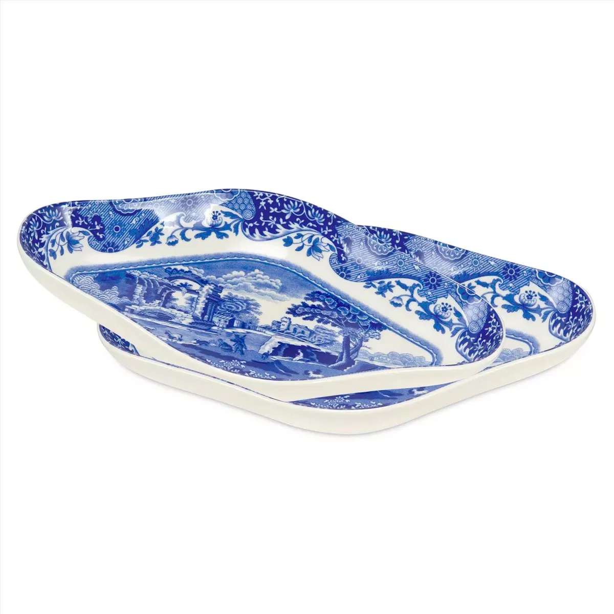 BLUE ITALIAN PICKLE DISH