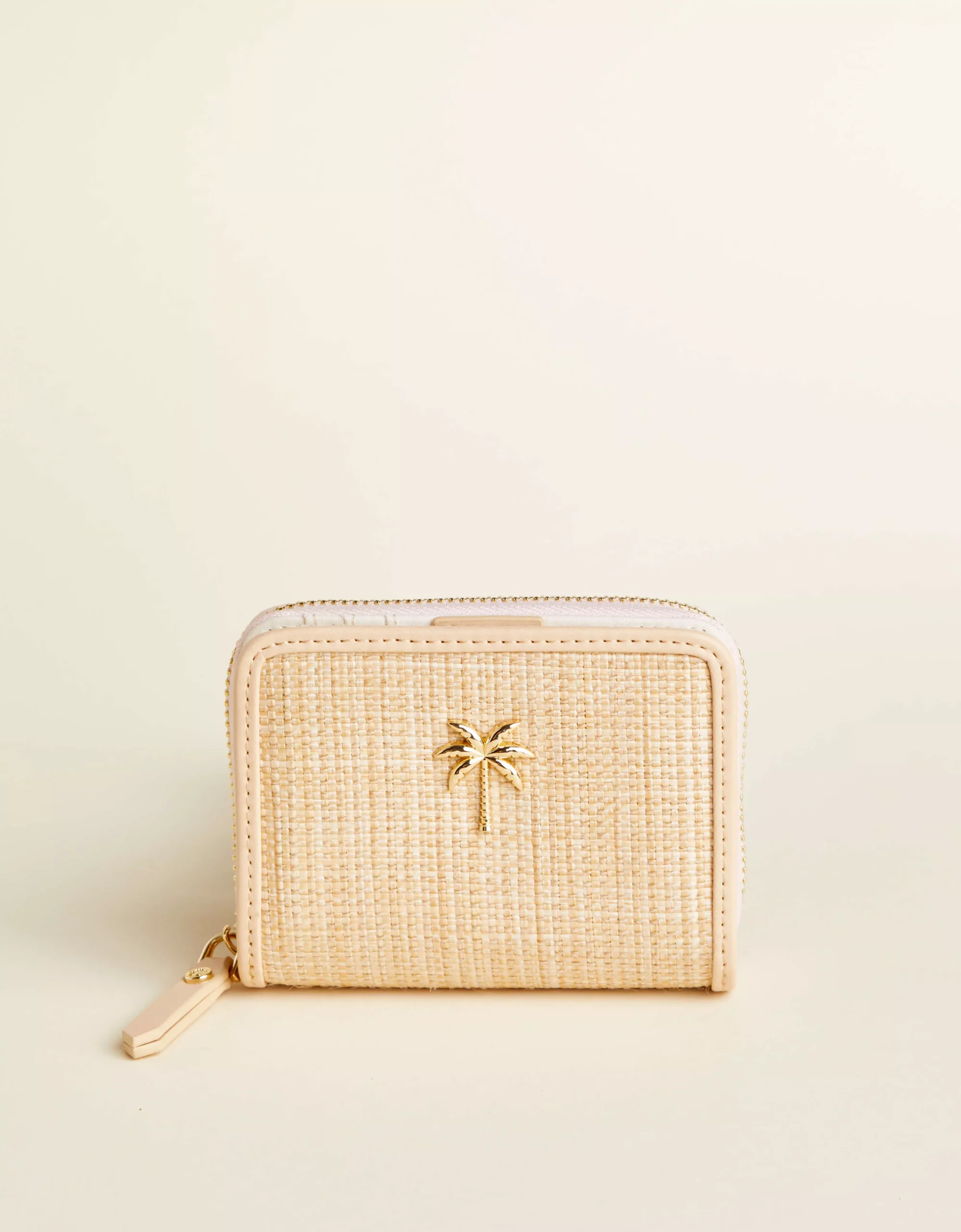Boho Mini Zip Wallet Palm Tree