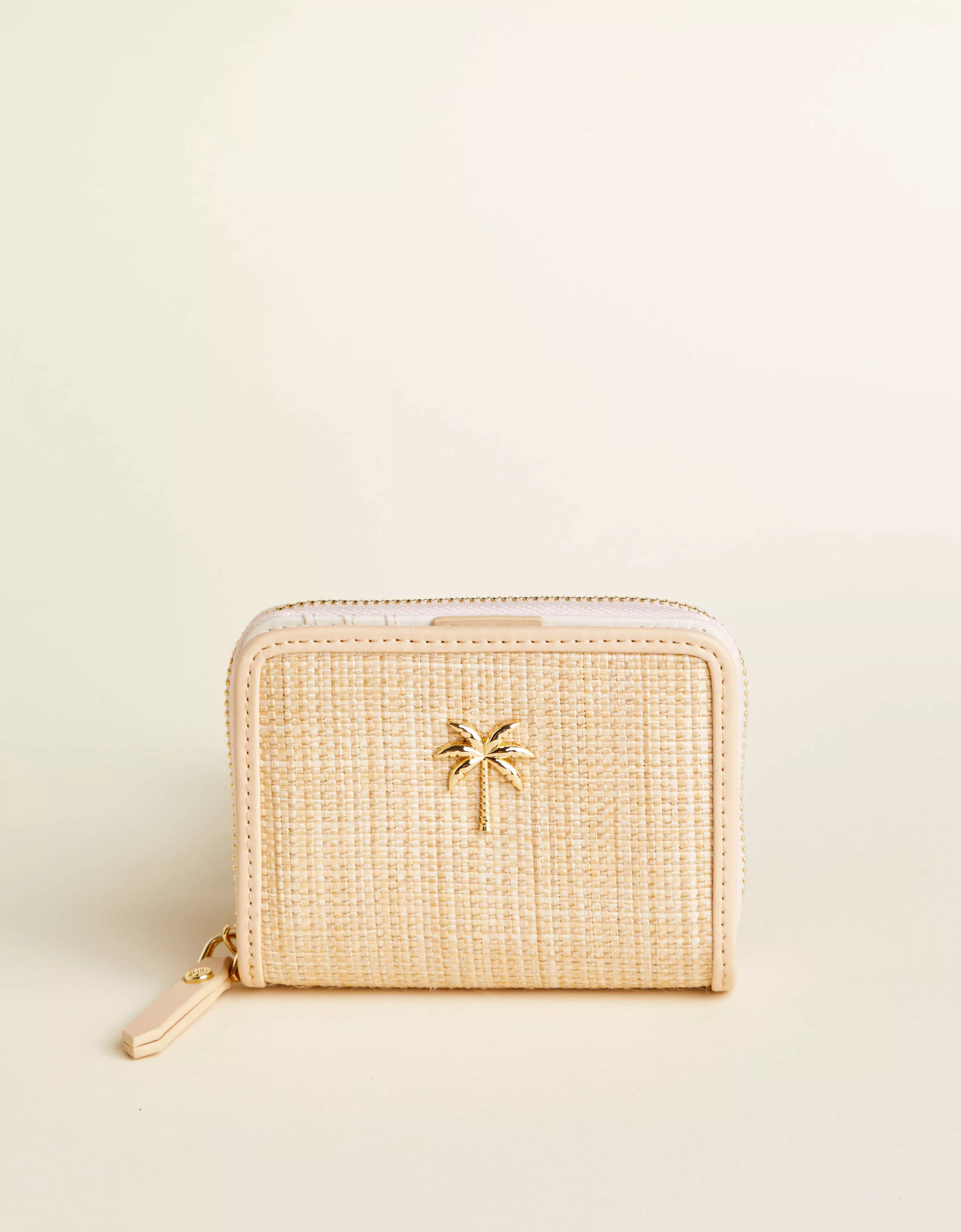 Boho Mini Zip Wallet Palm Tree