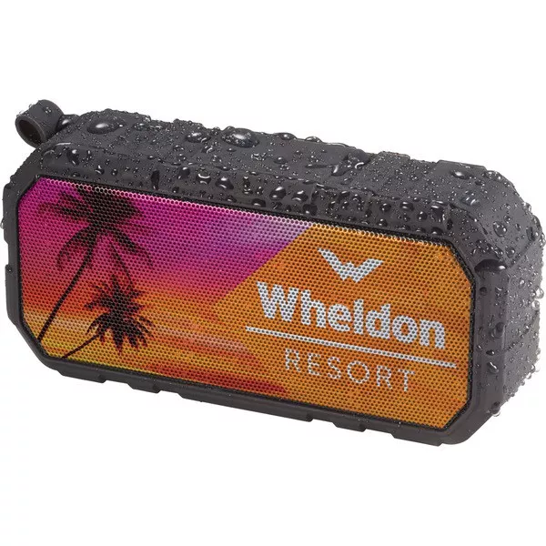 Brick Outdoor Waterproof Bluetooth Speaker- Black- PCNA 7198-26