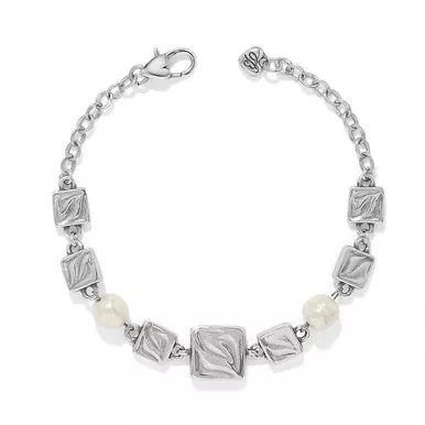 Brighton Cascade Cuadra Pearl Round Link Bracelet