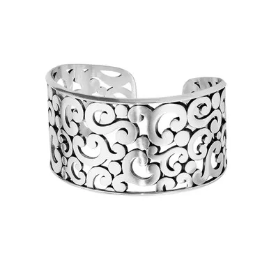 Brighton Contempo Silver Wide Cuff Bracelet