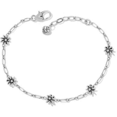 Brighton Daisy Chain Silver Ankle Anklet Bracelet