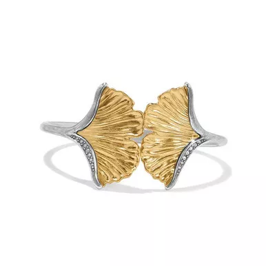 Brighton Everbloom Ginkgo Hinge Bangle Bracelet