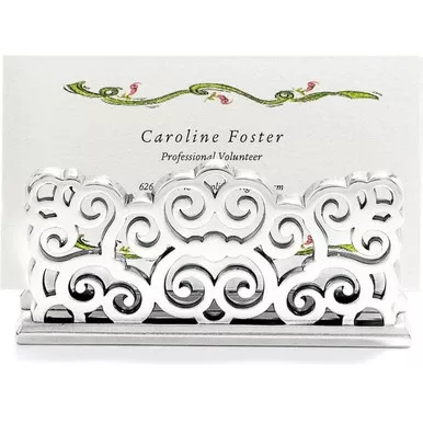 Brighton Geneva Silver Business Card Holder