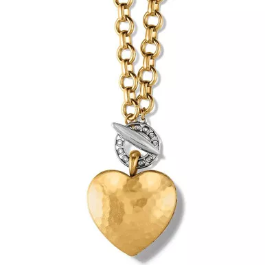 Brighton Inner Circle Heart Gold Toggle Necklace