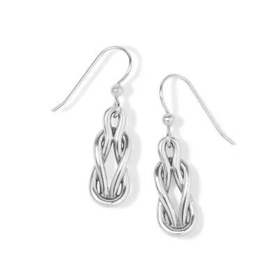 Brighton Interlock Harmony Silver French Wire Dangle Earrings