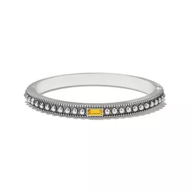 Brighton Pretty Tough Hinged Silver & Topaz Bangle Bracelet