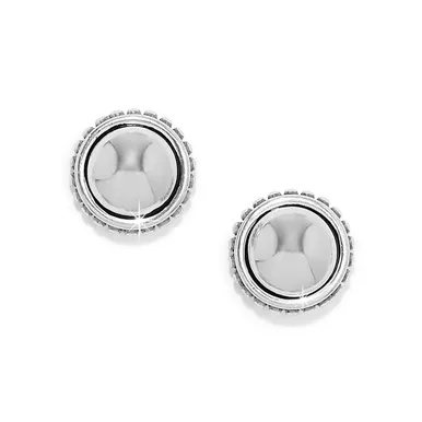 Brighton Pretty Tough Silver Post Stud Earrings