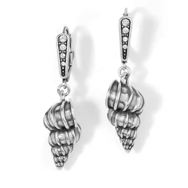 Brighton Sea Shells Silver Dangle Earrings