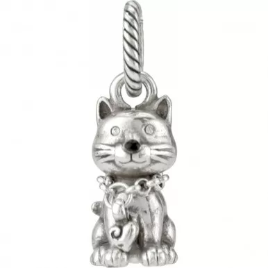 Brighton Silver Kitty Charm