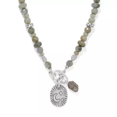 Brighton Token Charm Labradorite Beaded Necklace