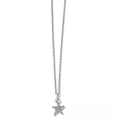 Brighton Voyage Mini Starfish Silver Necklace