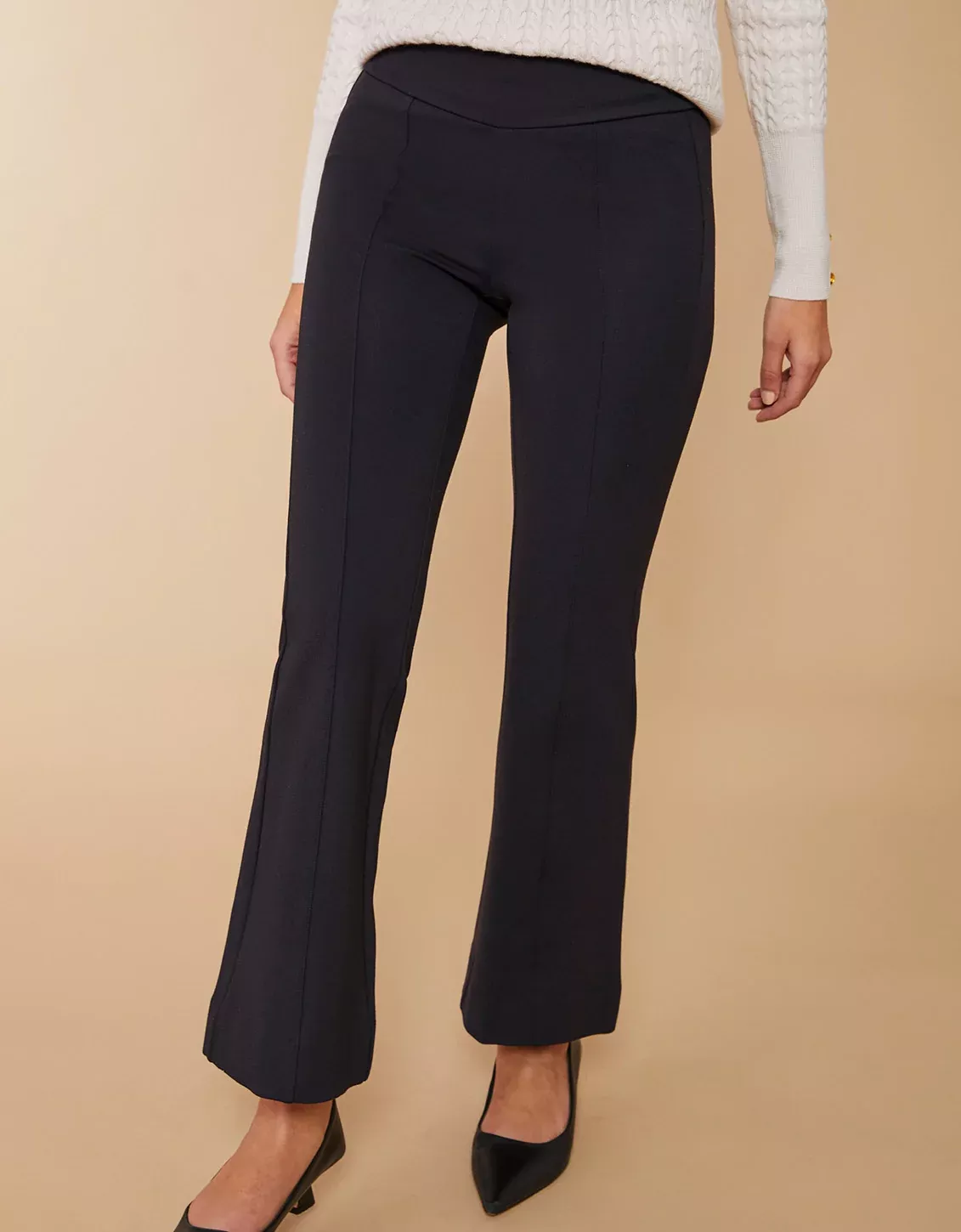 Brooke Pull-On Ponte Trouser Black