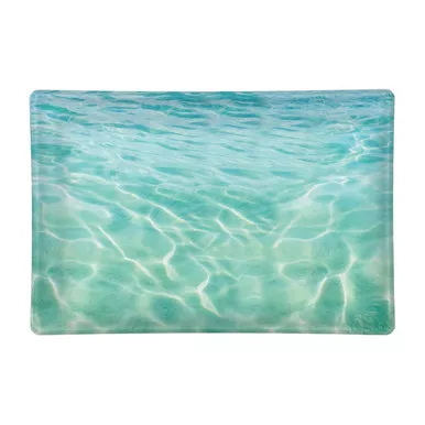 Calm Ocean Scene Glass Soap Dish