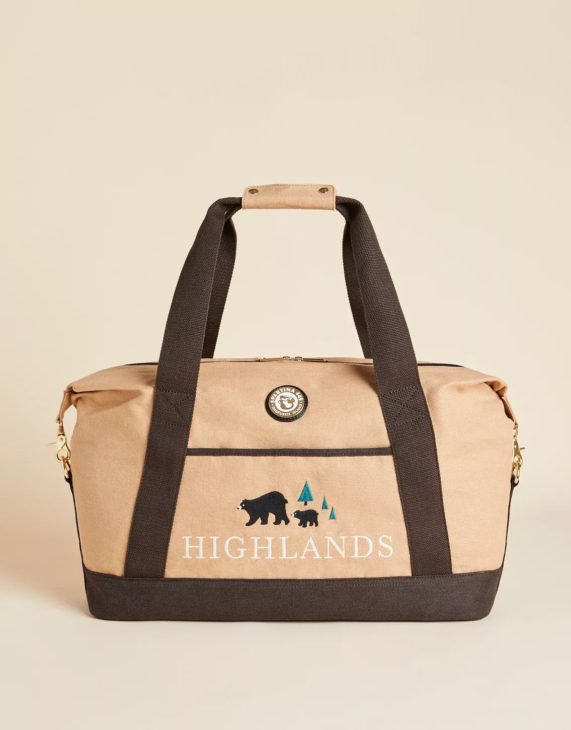Camel Highlands Bear Duffle