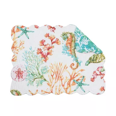 Chandler Cove Sealife Reversible Rectangle Placemat